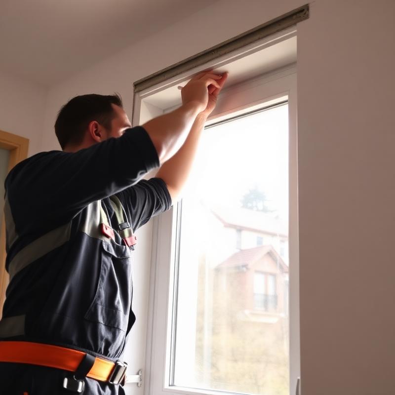 Pose d'une fenêtre PVC